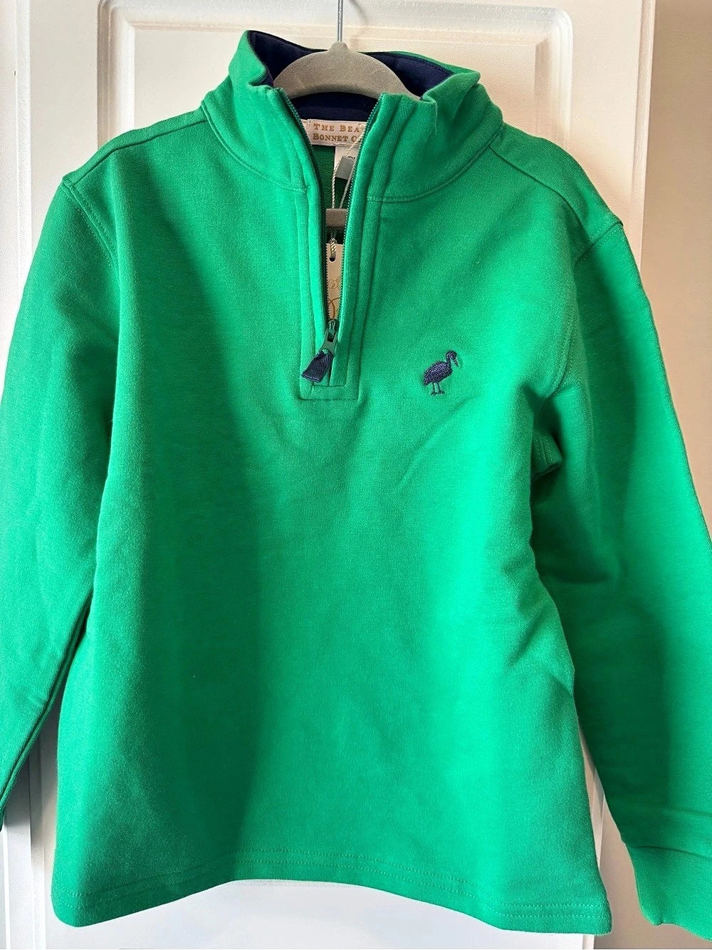 The Beaufort Bonnet Company Hayword Half-Zip Green 4T